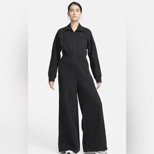 Nike Women's Sportswear Tech Fleece Windrunner Jumpsuit Black Size Small